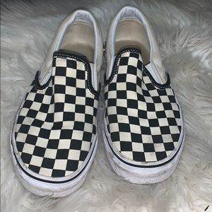 Women’s checkered print vans